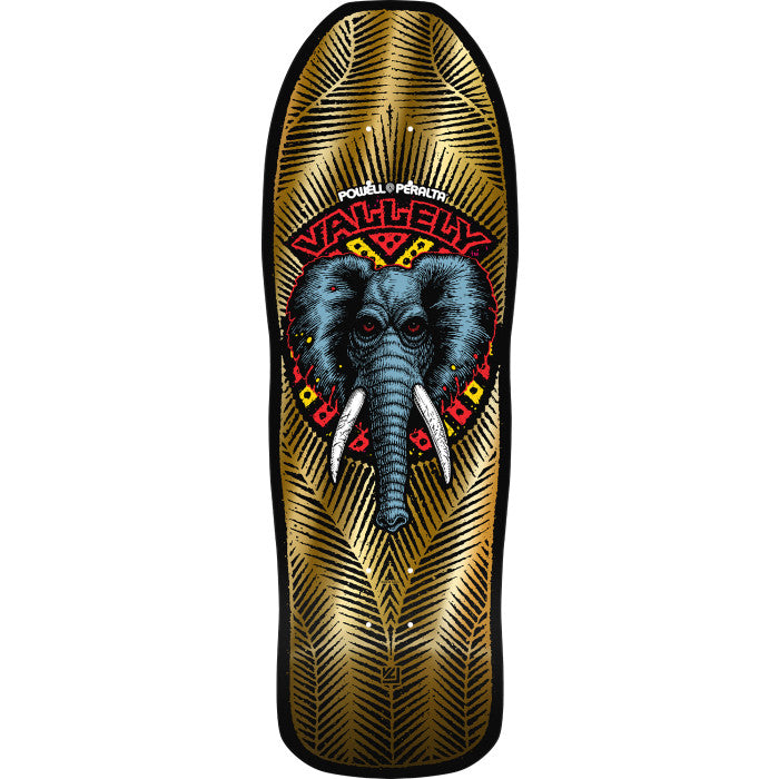 POWELL MIKE VALLELY ELEPHANT GOLD FOIL SHAPED  DECK 10.0 X 30.0