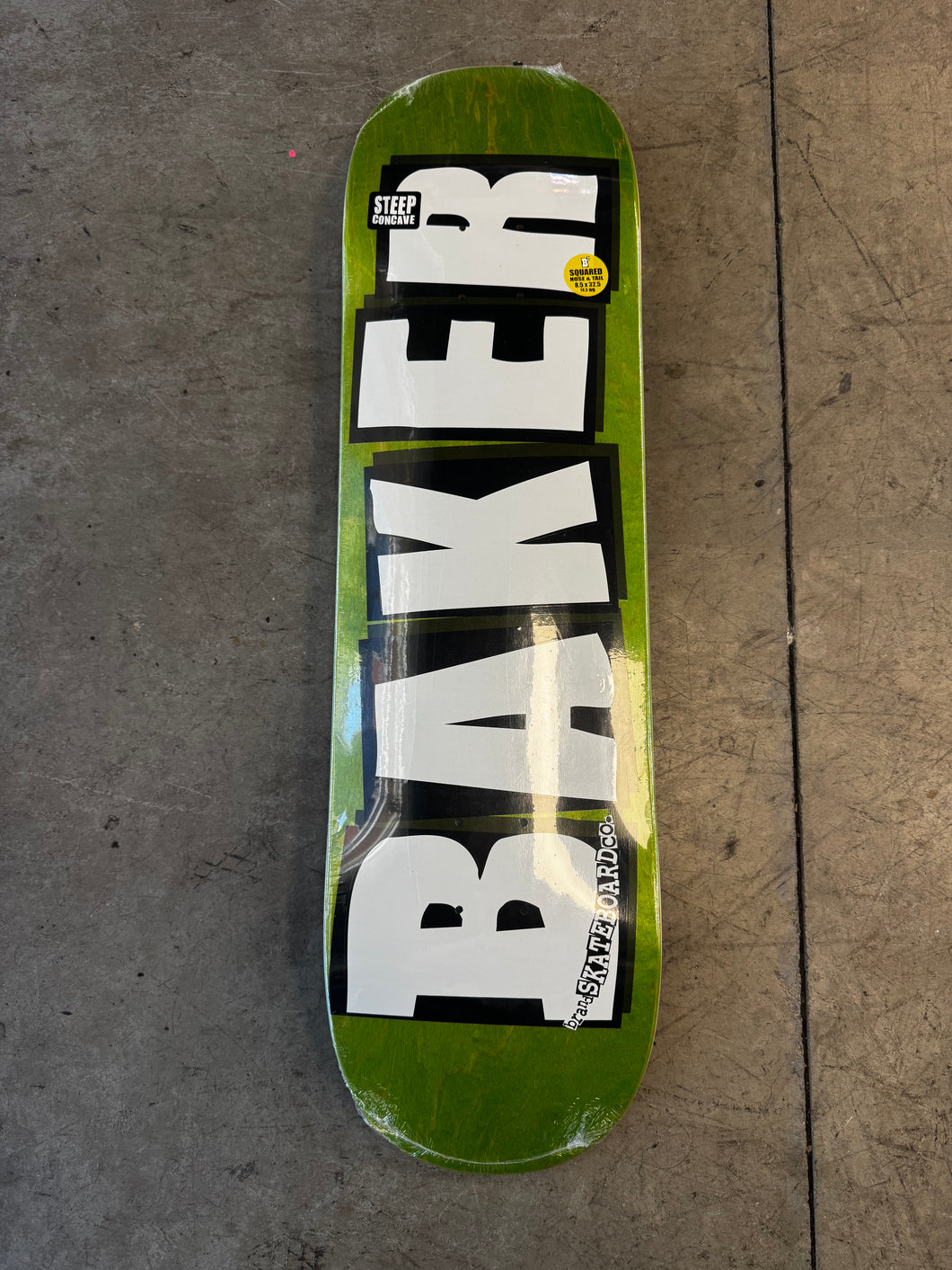 BAKER TEAM BRAND LOGO VENEERS DECK 8.50