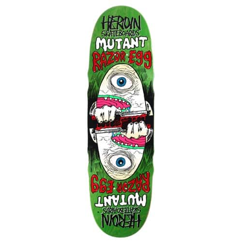 HEROIN TEAM MUTANT RAZOR EGG SHAPED DECK 9.5