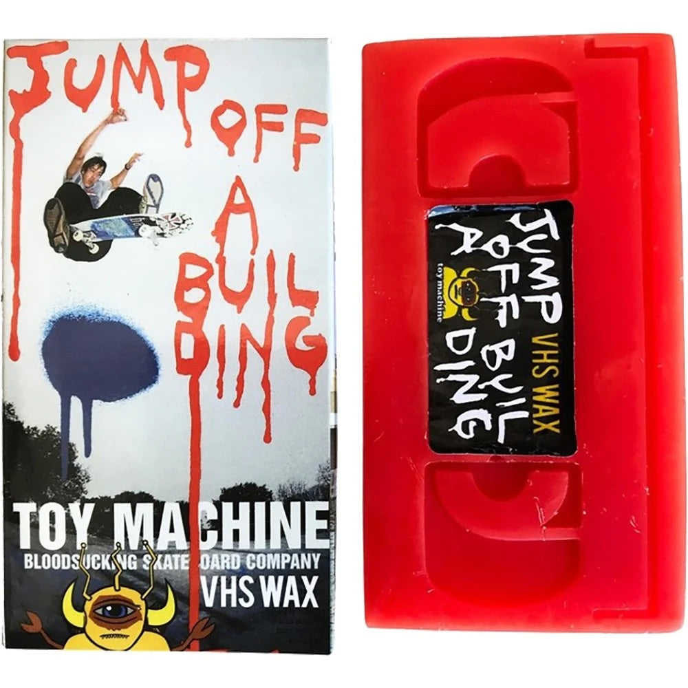 TOY MACHINE VHS WAX - JUMP OFF A BUILDING - RED