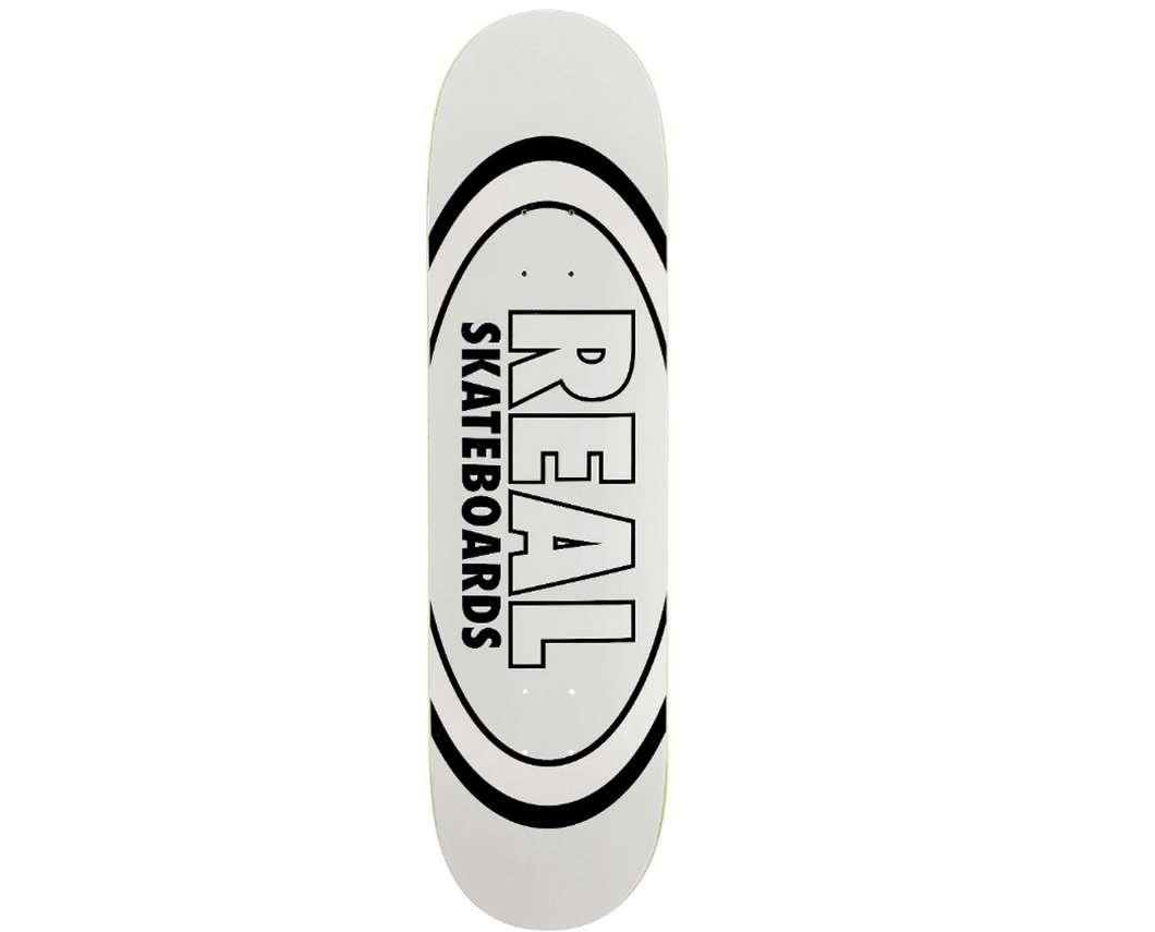 REAL TEAM CLASSIC OVAL WHITE DECK 8.38