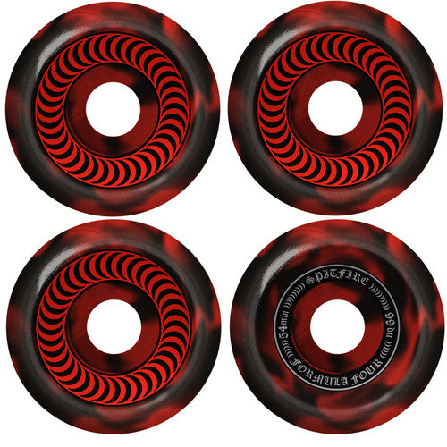 SPITFIRE FORMULA FOUR OG CLASSIC RED/BLACK  SWIRL 54MM 99D