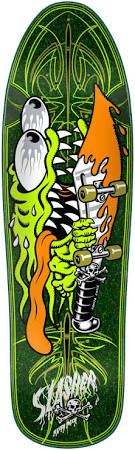 Meek Pinstripe Slasher Green Pro 9.23in x 31.67in Santa Cruz Decks