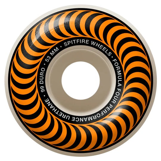 SPITFIRE F4 99a CLASSIC SWIRL 53mm WHT W/ORANGE